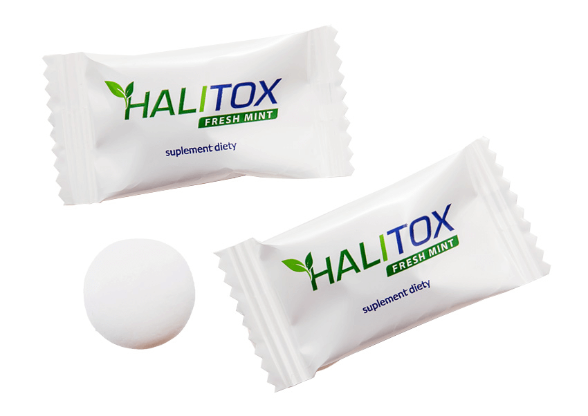 Miętowy Mentos w opakowaniu z nadrukiem dla kampanii promocyjnej