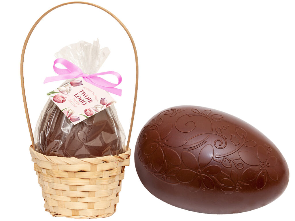 Pisanka czekoladowa z nadrukiem reklamowym