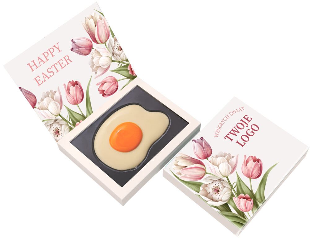 Wielkanocne jajko sadzone z nadrukiem reklamowym