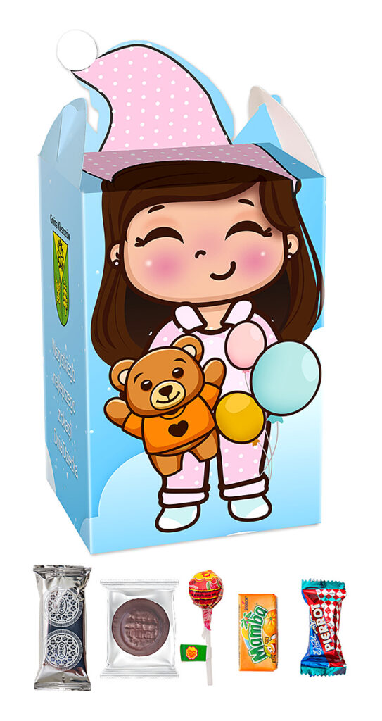 Personalizowana mini paczka świąteczna z nadrukiem reklamowym