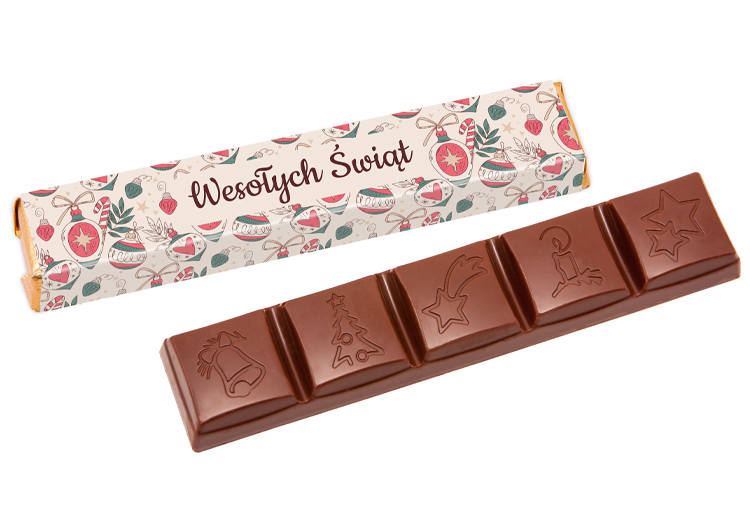 Personalizowany baton czekoladowy z logo firmy